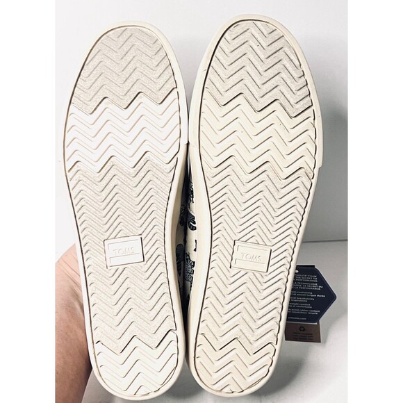 TOMS Women’s 8 Natural Raccoon Print Alpargata Cupsole Slip-On – NEW - Picture 9 of 12